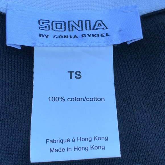 TOP-RATED SELLER! Sonia Rykiel Navy and White 100% Cotton Dress - Picture 10 of 11